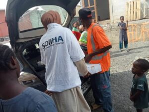 SOLIHA Mayotte distribue des dons alimentaires